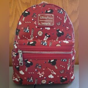 2021 Disney Parks Christmas Holiday Snacks/Attractions Loungefly Backpack New